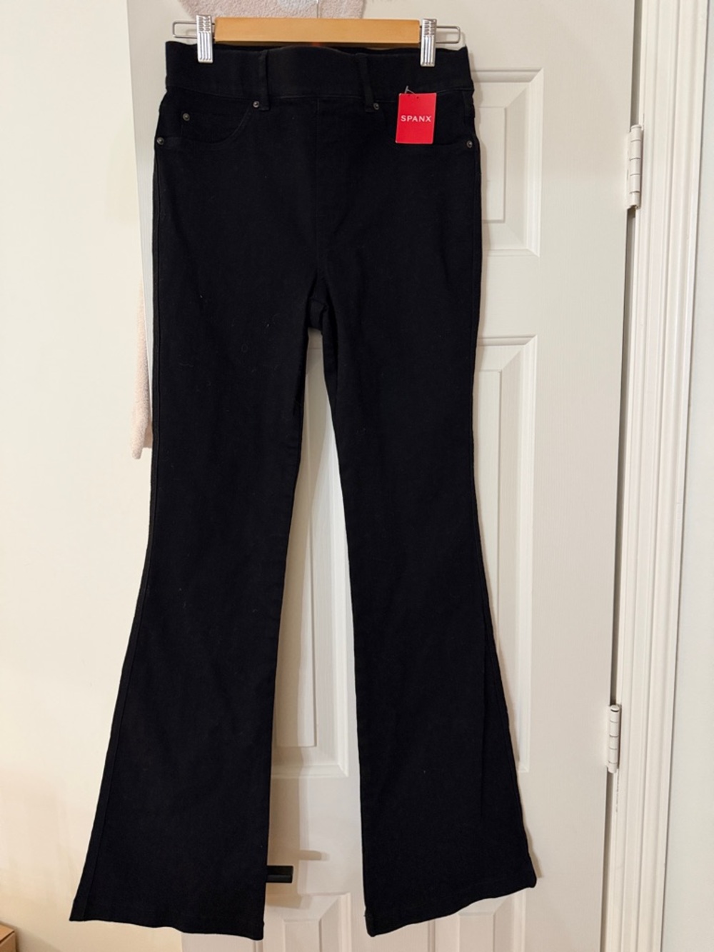 SPANX Black Flare Pull-On Jeans